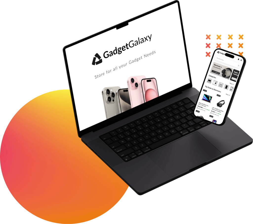 Gadget Galaxy Store Web and Mobile App Interface