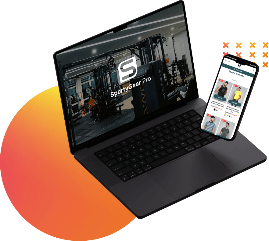 SportyGear Pro web and mobile app interface