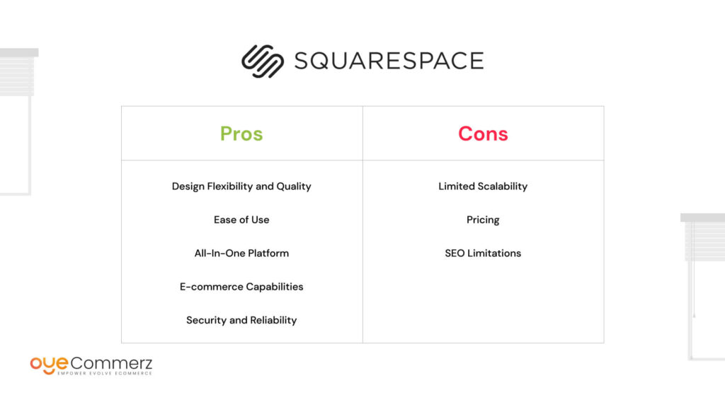 Pros and Cons Of Squarespace