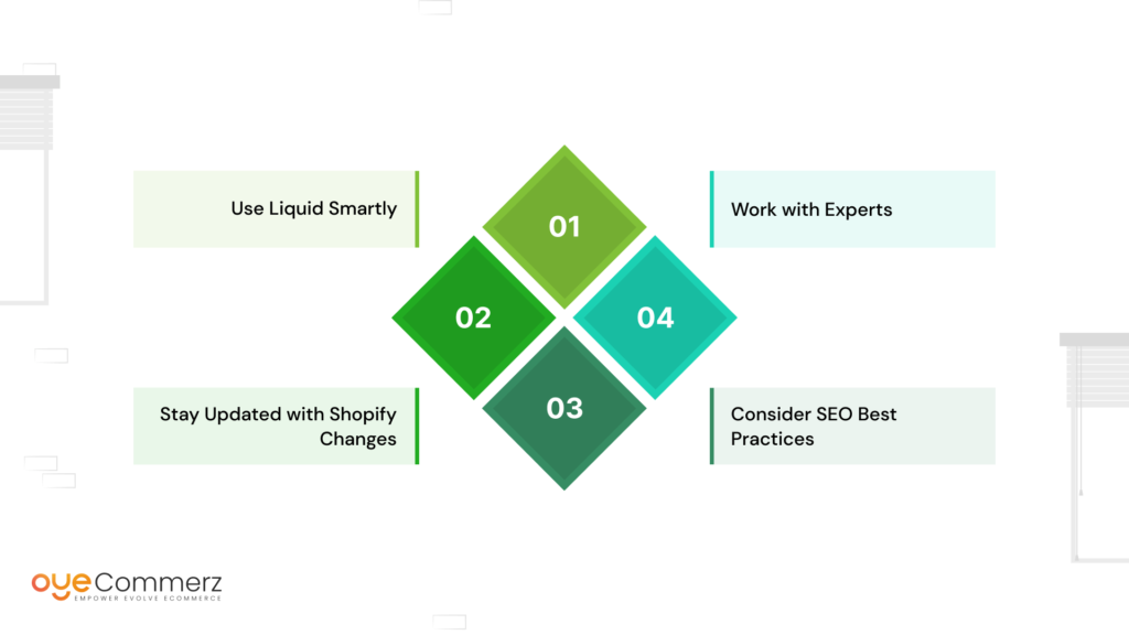 Diagram of Tips to Remember for shopify theme coding