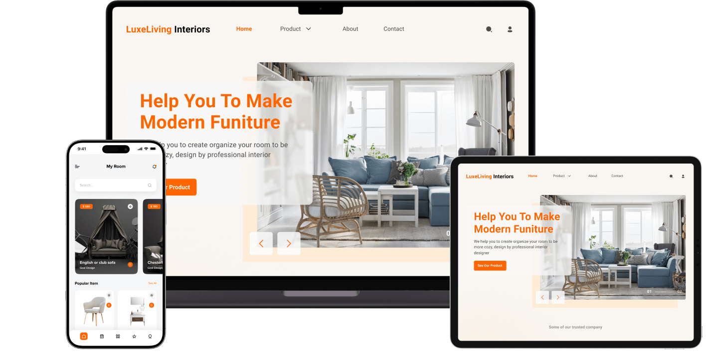 LuxeLiving Interiors - Ecommerce Migration Project