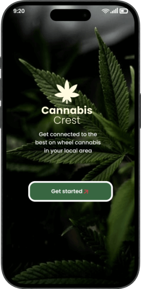 Cannabis Crest​ Get Started Screen