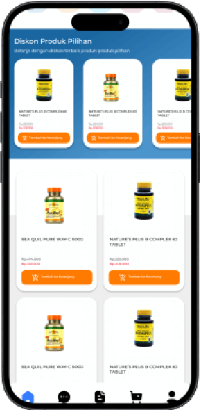 PharmaVitalityPlus Products Display Screen