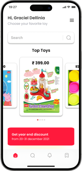 ToyTrove home screen